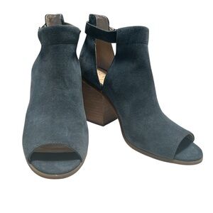 Sole Society Blue Suede Women's Ankle Boots Size 8.5